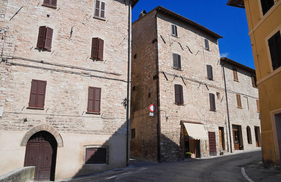 小巷。Spello。翁布里亞大區(qū)。