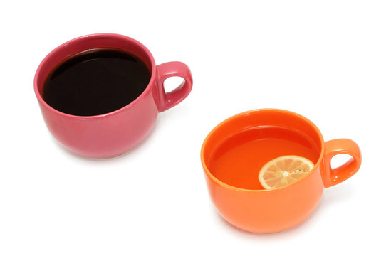 一杯茶和一杯咖啡
