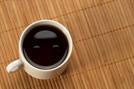微笑茶或咖啡