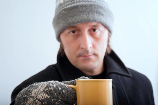 人喝茶