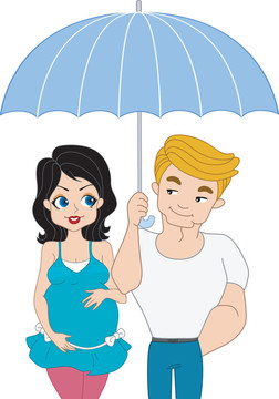 美女夫婦懷孕