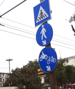 交通標(biāo)志 人行道