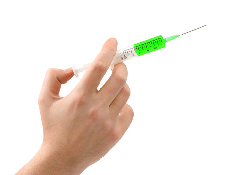 注射器在手