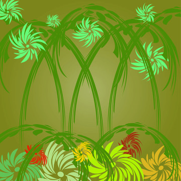 植物和花卉的背景