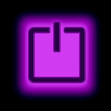黑色背景的電源按鈕