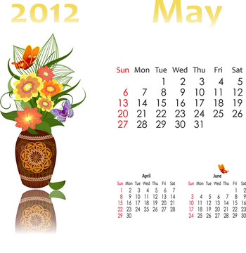 日歷2012與籃子