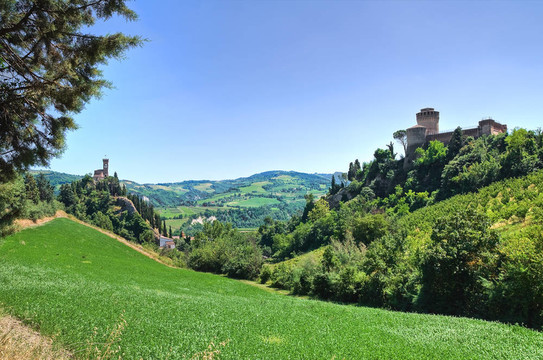 今年的全景。Emilia Romagna。意大利.