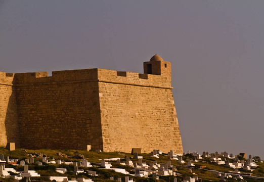 ribat -馬赫迪耶-阿拉伯設防和墓地在突尼斯北部的海邊小鎮(zhèn)