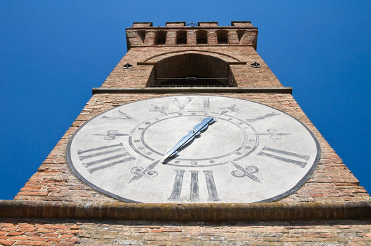 鐘塔。今年。Emilia Romagna。意大利.