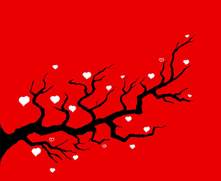 紅櫻桃樹插圖