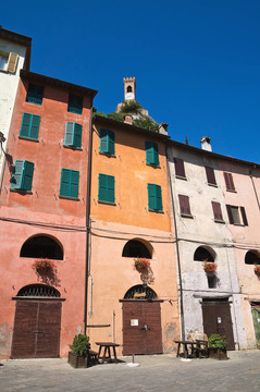 小巷。今年。Emilia Romagna。意大利.