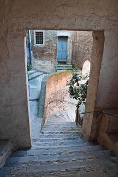 小巷。今年。Emilia Romagna。意大利.
