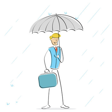 雨天雨天傘的形象