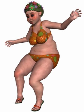 比基尼的女性幻想圖