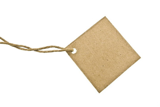 空白的紙標(biāo)簽