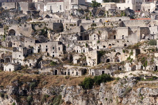Matera（巴斯利卡塔大區(qū)；意大利）的老城區(qū)（Sassi）