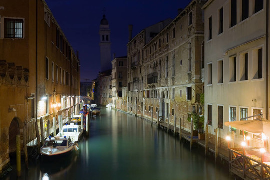 威尼斯的夜景