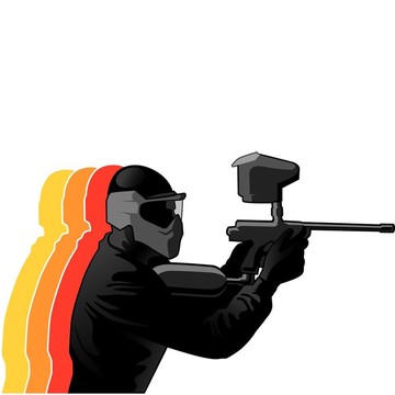 彩彈射擊運動員