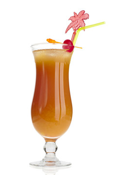 橙色的Campari颶風杯