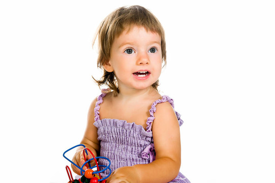 具有發(fā)育玩具的小嬰兒