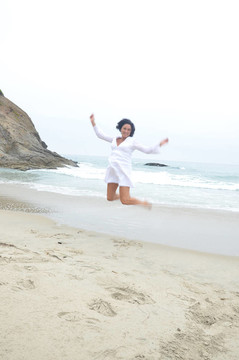 女人在Beach