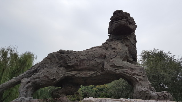 北京動物園動物石雕