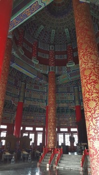 北京天壇祈年殿內(nèi)部