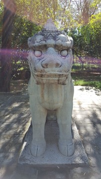 明十三陵總神道獬豸像石刻
