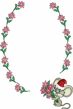 帶圣誕帽的鼠標(biāo)