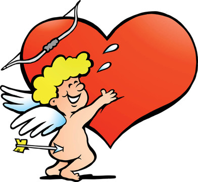 快樂的Amor Angel Boy