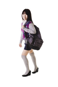 中國女孩肖像。