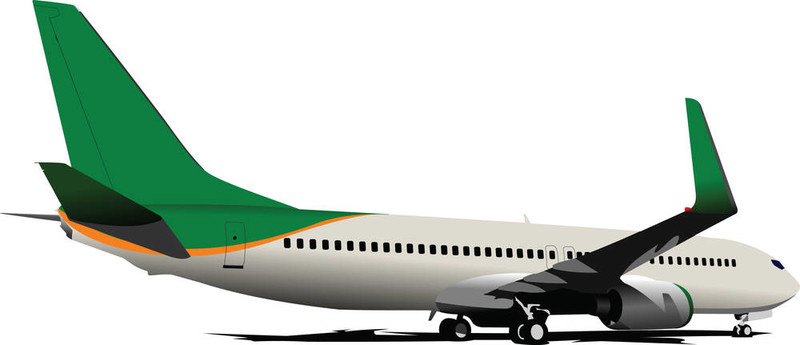 乘飛機。彩色空間