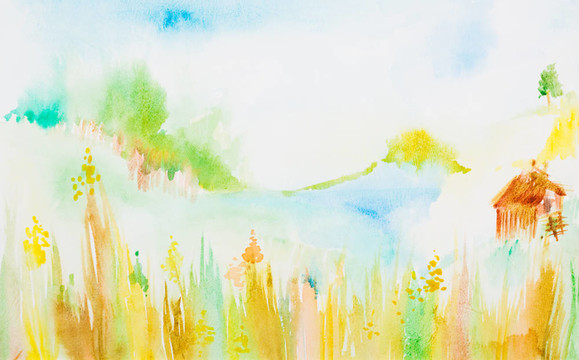 夏天的鄉(xiāng)村景觀