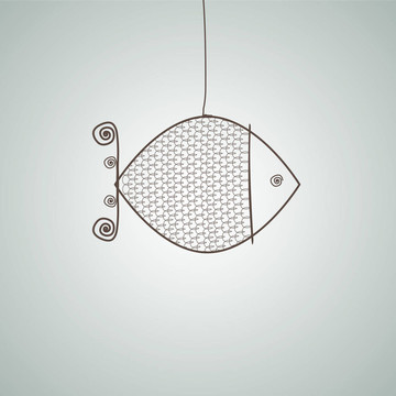 摘要魚。插畫