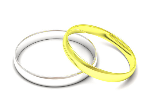 金銀結(jié)婚戒指