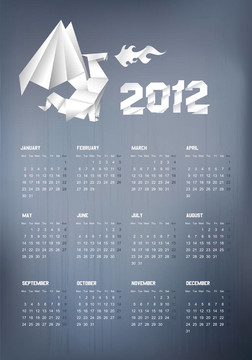 2012折紙龍歷