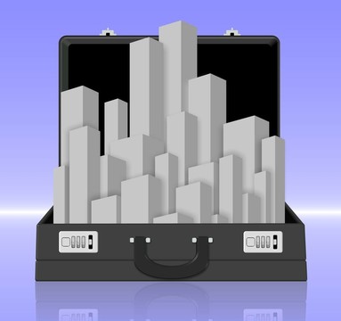 公文包的城市