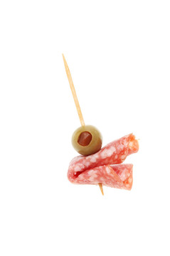 橄欖油和意大利臘腸