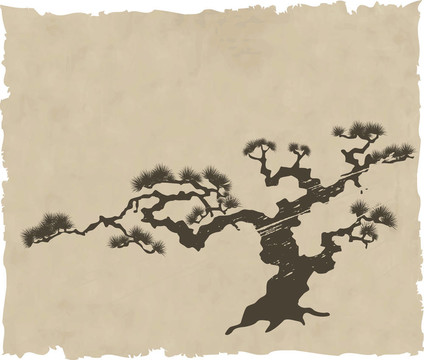 日本景觀剪影圖