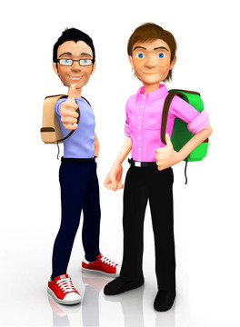 3d男學(xué)生