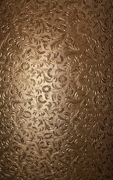 Brown Glass與Floral Pattern