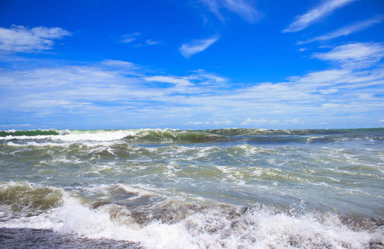 海灘上的波浪