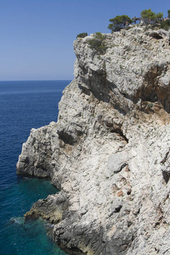 在Kornati群島Dugi Otok Cliff