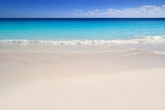 海灘綠松石加勒比水