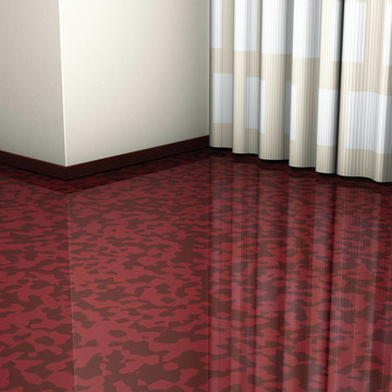 角，棕色的地板