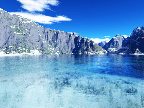 美麗的冬季景觀