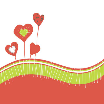 抽象heart.vector說明卡