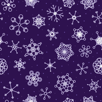 無(wú)縫霓虹雪背景