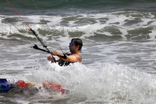 Kitesurfer在行動(dòng)