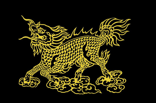 金色的中國龍